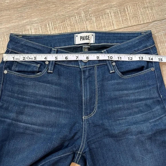 Paige jeans darker denim hoxton ankle stretchy skinny jeans 26 - Picture 9 of 15